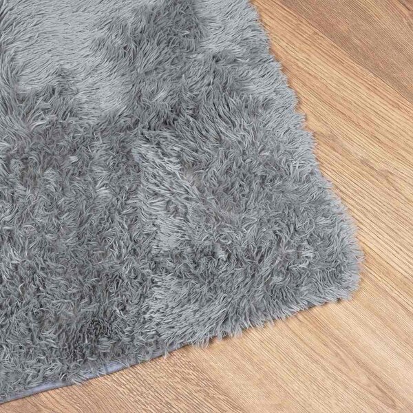 VidaXL Koberec Shaggy s vysokým vlasem NAVARRA 160x230 cm [4102842] Barva: světle šedá