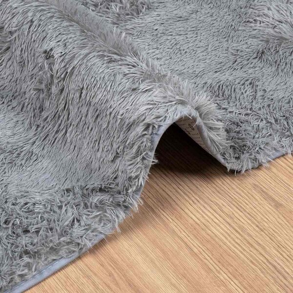 VidaXL Koberec Shaggy s vysokým vlasem NAVARRA 160x230 cm [4102842] Barva: světle šedá