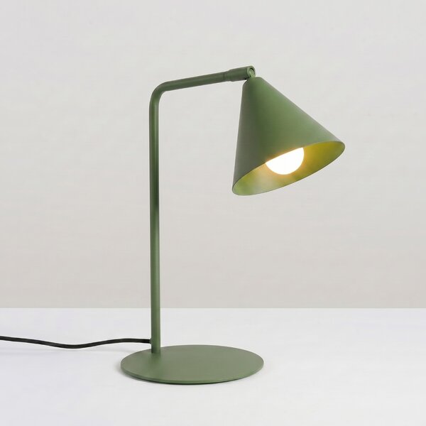 Sollux Lighting Stolní lampa NOX olivově zelená