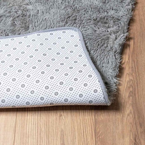 VidaXL Koberec Shaggy s vysokým vlasem NAVARRA 160x230 cm [4102842] Barva: světle šedá