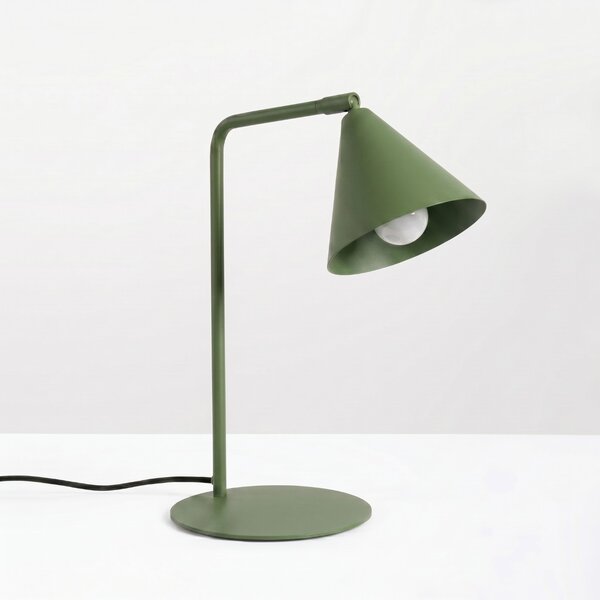 Sollux Lighting Stolní lampa NOX olivově zelená