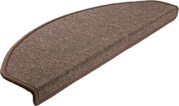 VidaXL Schodové rohože 20 ks 65 x 24 x 4 cm , půlkulaté, velké [3365793] Barva: kávová hnědá