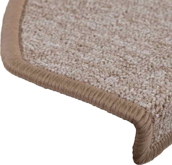 VidaXL Schodové rohože 20 ks 65 x 24 x 4 cm , půlkulaté, velké [3365793] Barva: kávová hnědá