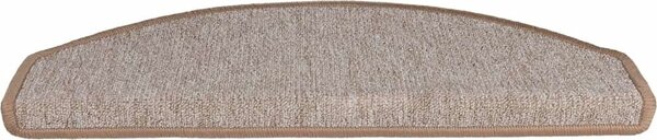VidaXL Schodové rohože 20 ks 65 x 24 x 4 cm , půlkulaté, velké [3365793] Barva: kávová hnědá