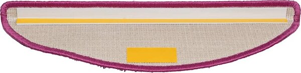 VidaXL Schodové rohože 20 ks 56 x 17 x 3 cm , půlkulaté [3365841] Barva: Béžová