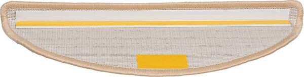VidaXL Schodové rohože 20 ks 56 x 17 x 3 cm , půlkulaté [3365841] Barva: Béžová