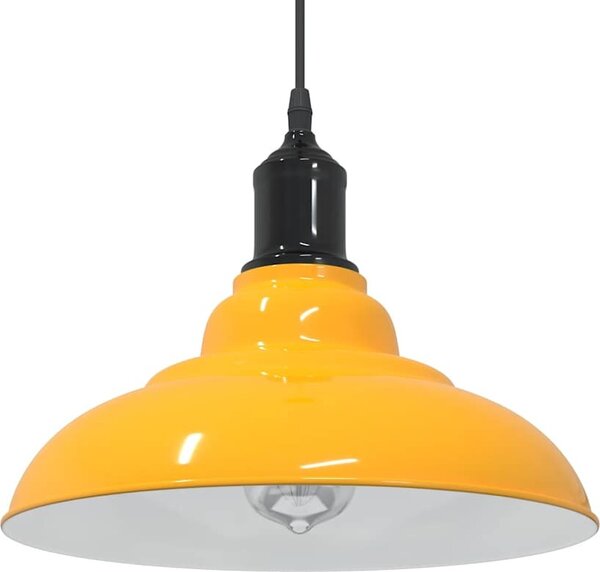 VidaXL Závěsné svítidlo nastavitelnou výškou E27 Ø31 cm metal [4103439] Barva: Lesklá žlutá