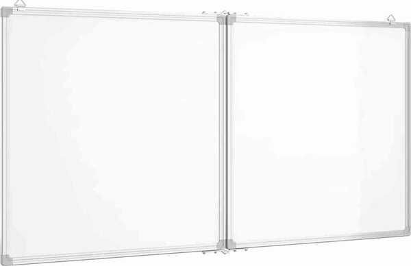 VidaXL Magnetická tabule rozkládací 120 x 60 x 1,7 cm hliník [4005355]
