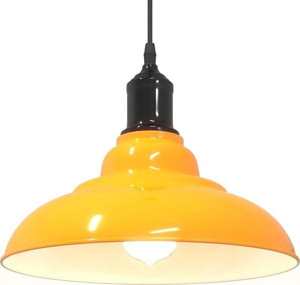 VidaXL Závěsné svítidlo nastavitelnou výškou E27 Ø31 cm metal [4103439] Barva: Lesklá žlutá