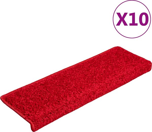 VidaXL Schodové rohože 20 ks 65 x 21 x 4 cm s obdélníkovým okrajem [3365857] Barva: krémová
