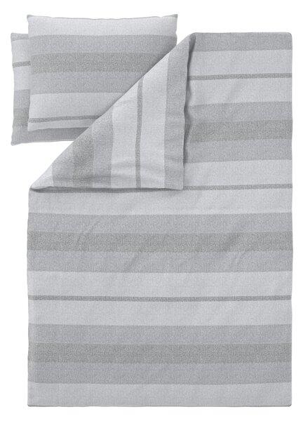 Livarno® Ložní povlečení Renforcé, 200 x 220 cm, 70 x 90 cm (bílá/šedá) (100411474002)