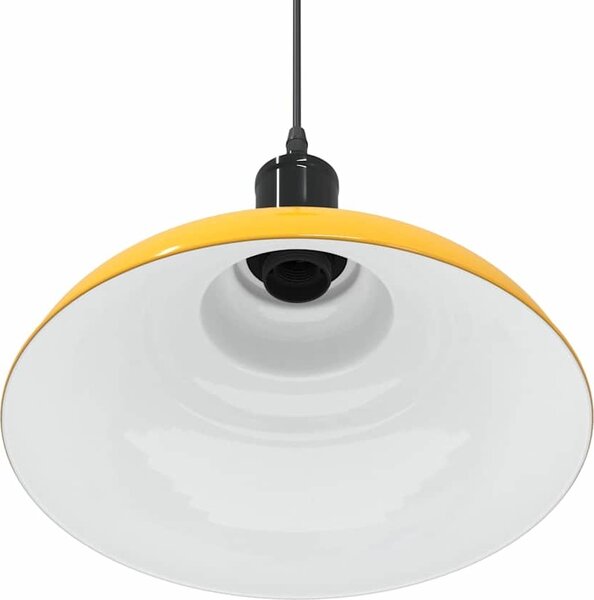 VidaXL Závěsné svítidlo nastavitelnou výškou E27 Ø31 cm metal [4103439] Barva: Lesklá žlutá