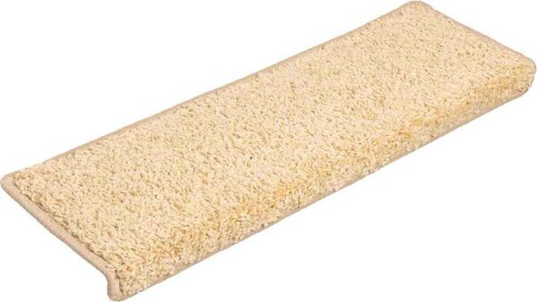 VidaXL Schodové rohože 20 ks 65 x 21 x 4 cm s obdélníkovým okrajem [3365857] Barva: krémová