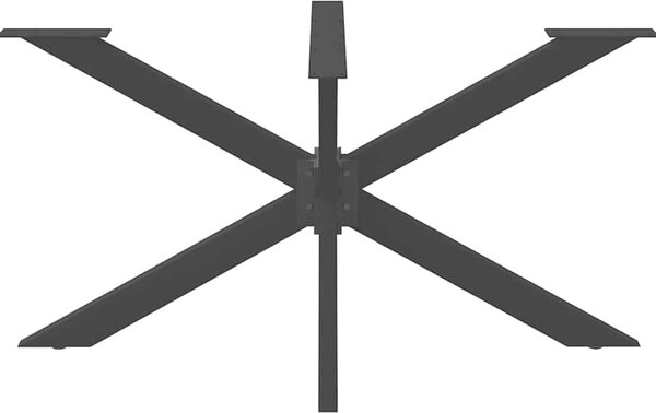 VidaXL Noha jídelního stolu ve tvaru pavouka 150 x 78 x (72-73) cm ocel [4013116] Barva: Černá