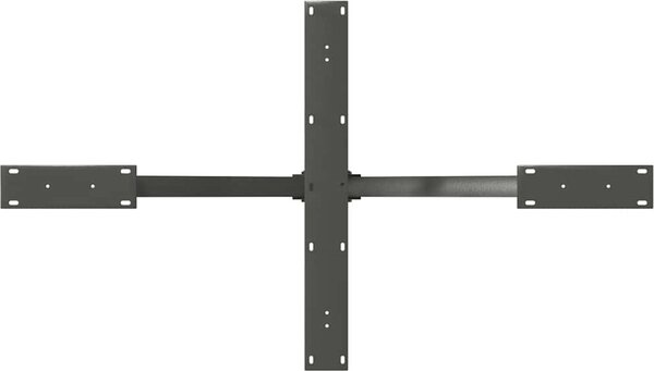VidaXL Noha jídelního stolu ve tvaru pavouka 120 x 68 x (72-73) cm ocel [4013112] Barva: Černá
