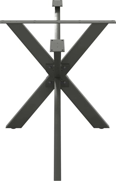 VidaXL Noha jídelního stolu ve tvaru pavouka 150 x 78 x (72-73) cm ocel [4013116] Barva: Černá
