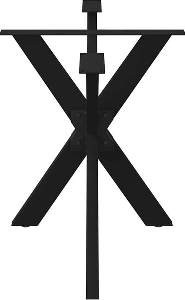 VidaXL Noha jídelního stolu ve tvaru pavouka 120 x 68 x (72-73) cm ocel [4013112] Barva: Černá