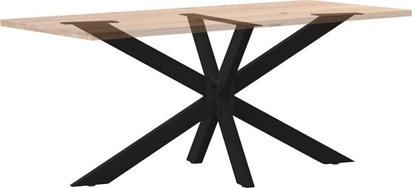VidaXL Noha jídelního stolu ve tvaru pavouka 150 x 78 x (72-73) cm ocel [4013116] Barva: Černá