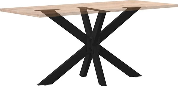 VidaXL Noha jídelního stolu ve tvaru pavouka 120 x 68 x (72-73) cm ocel [4013112] Barva: Černá