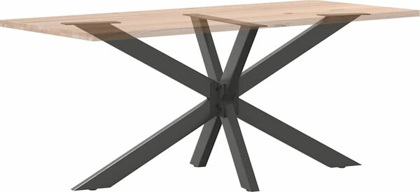 VidaXL Noha jídelního stolu ve tvaru pavouka 150 x 78 x (72-73) cm ocel [4013116] Barva: Černá