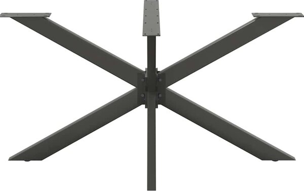 VidaXL Noha jídelního stolu ve tvaru pavouka 150 x 78 x (72-73) cm ocel [4013116] Barva: Černá