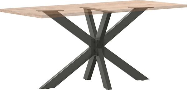 VidaXL Noha jídelního stolu ve tvaru pavouka 120 x 68 x (72-73) cm ocel [4013112] Barva: Černá