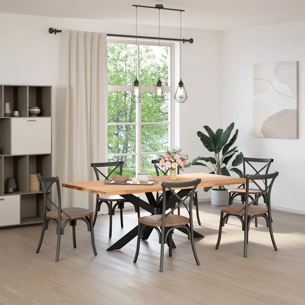 VidaXL Noha jídelního stolu ve tvaru pavouka 150 x 78 x (72-73) cm ocel [4013116] Barva: Černá