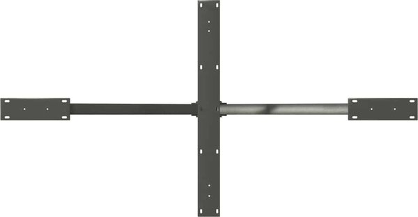 VidaXL Noha jídelního stolu ve tvaru pavouka 150 x 78 x (72-73) cm ocel [4013116] Barva: Černá