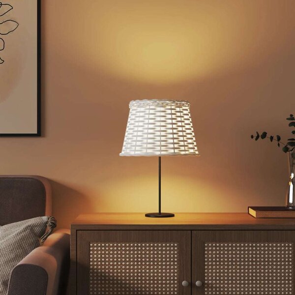 VidaXL Stínidlo lampy Ø 25 x 17 cm proutěné [364390] Barva: Hnědá