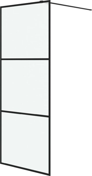 VidaXL Sprchová zástěna walk-in 80 x 195 cm mléčné ESG sklo [152110] Barva: Černá