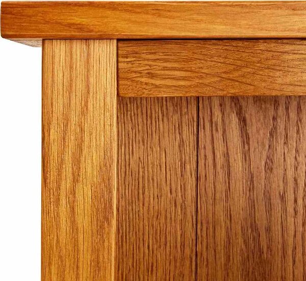 VidaXL Knihovna se 4 policemi 70 x 22 x 110 cm masivní dubové dřevo [331735]
