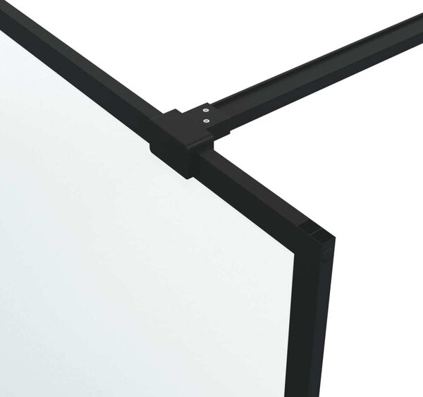 VidaXL Sprchová zástěna walk-in 80 x 195 cm mléčné ESG sklo [152110] Barva: Černá