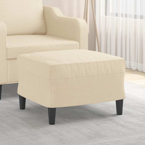 VidaXL Podnožka 60 x 50 x 41 cm textil [349285] Barva: krémová