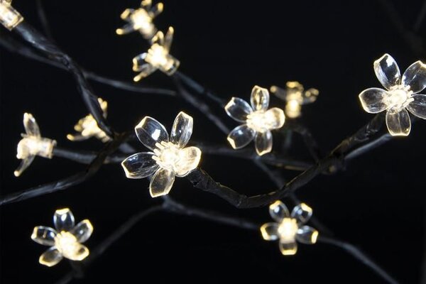 Vánoční dekorace světelný strom 150 cm, 96 LED, teple bílá