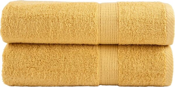 VidaXL Premium ručníky SOLUND 2 ks 50 x 100 cm 600 g/m² [137124] Barva: Šedá