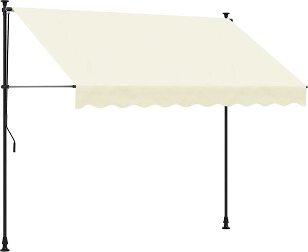 VidaXL Zatahovací markýza 300 x 150 cm textil a ocel [368740] Barva: antracitová
