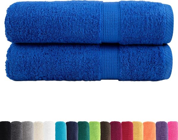 VidaXL Premium ručníky SOLUND 2 ks 50 x 100 cm 600 g/m² [137124] Barva: Šedá
