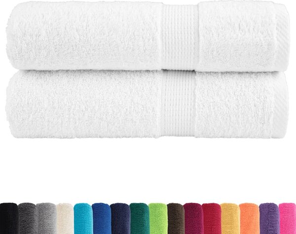 VidaXL Premium ručníky SOLUND 2 ks 50 x 100 cm 600 g/m² [137124] Barva: Šedá