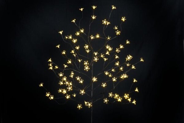 Vánoční dekorace světelný strom 150 cm, 96 LED, teple bílá