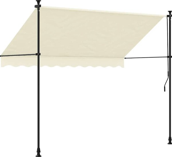 VidaXL Zatahovací markýza 300 x 150 cm textil a ocel [368740] Barva: antracitová