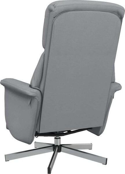 VidaXL Masážní polohovací křeslo s podnožkou textil [356673] Barva: Hnědá
