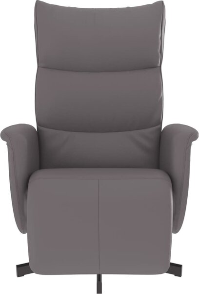 VidaXL Polohovací křeslo s podnožkou umělá kůže [356590] Barva: krémová