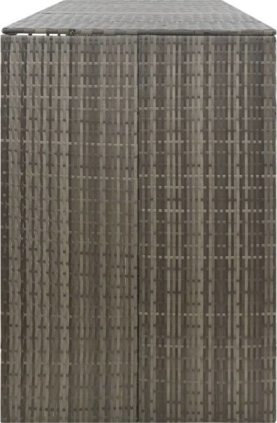 VidaXL Přístřešek na čtyři popelnice 274 x 80 x 117 cm polyratan [319867] Barva: Šedá