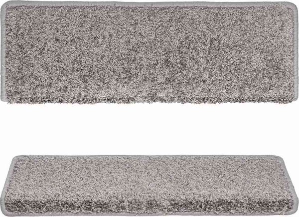 VidaXL Schodové rohože 15 ks 65 x 21 x 4 cm s obdélníkovým okrajem [134577] Barva: dark purple
