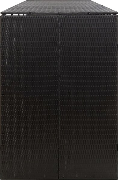 VidaXL Přístřešek na čtyři popelnice 274 x 80 x 117 cm polyratan [319867] Barva: Šedá