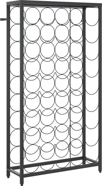 VidaXL Stojan na víno na 45 lahví černý 54 x 18 x 100 cm tepané železo [358367]