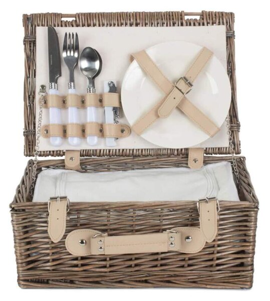 Willow Direct Piknikový koš BASIC PLUS proutěný pro 2 osoby