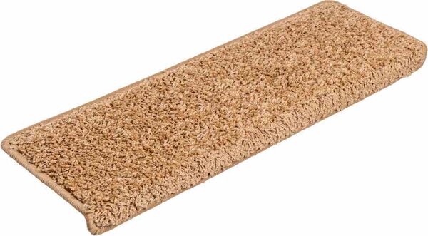 VidaXL Schodové rohože 15 ks 65 x 21 x 4 cm s obdélníkovým okrajem [134577] Barva: dark purple