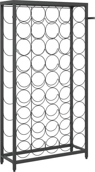 VidaXL Stojan na víno na 45 lahví černý 54 x 18 x 100 cm tepané železo [358367]