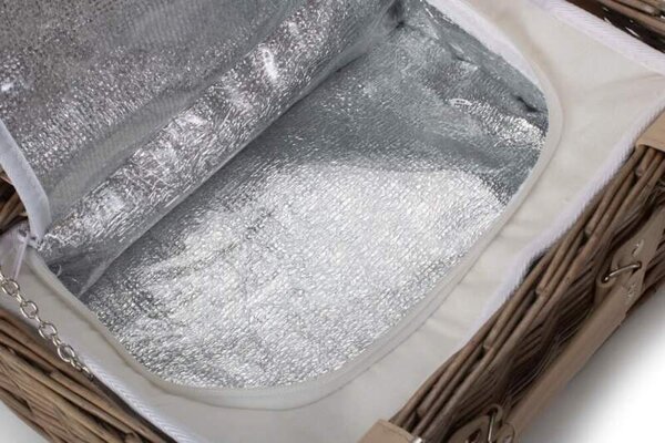 Willow Direct Piknikový koš BASIC PLUS proutěný pro 2 osoby